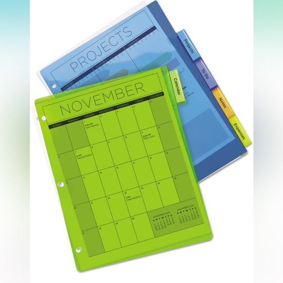 Avery 5-Tab Plastic Binder Dividers Insertable Multicolor Big Tabs 2 set + Bonus - Picture 3 of 14